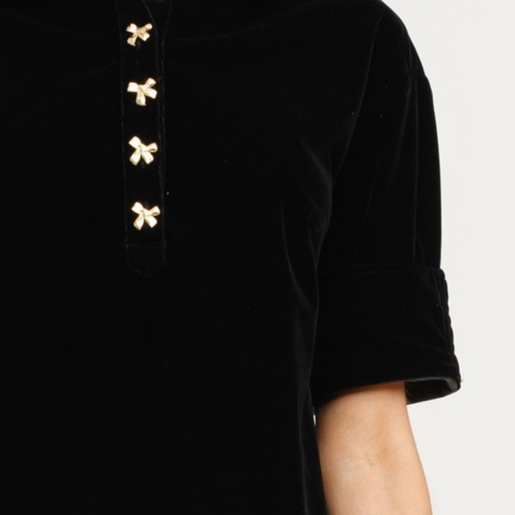 Velvet Mini Dress with Ruffles - Picture 3 of 8